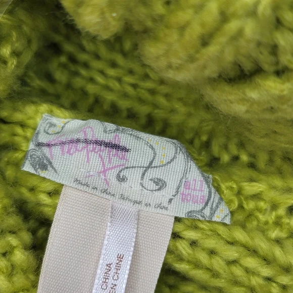 Free People Knit Hat Chartreuse Acrylic - Picture 4 of 9